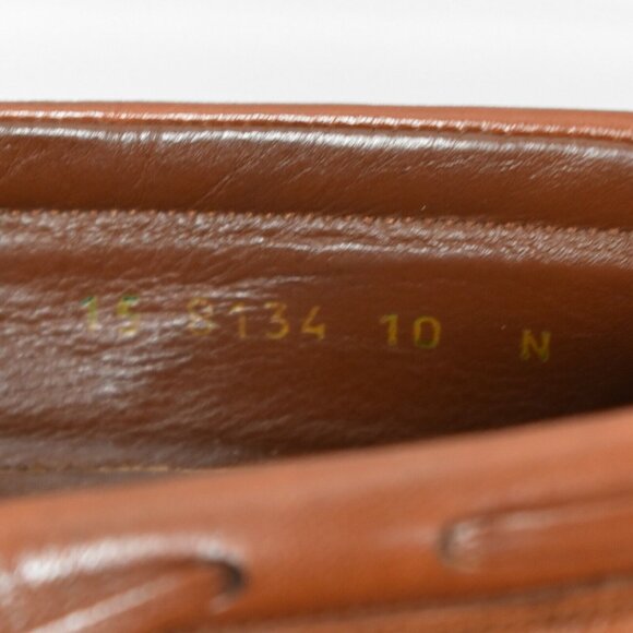 Johnston and Murphy Brown Tassel Kiltie Loafer Mens 10N Brown Handcrafted #8134 - Picture 8 of 8